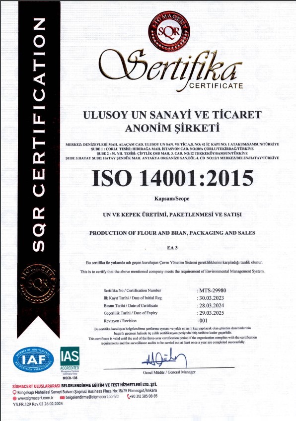 ULUSOY UN _ ISO 14001:2015