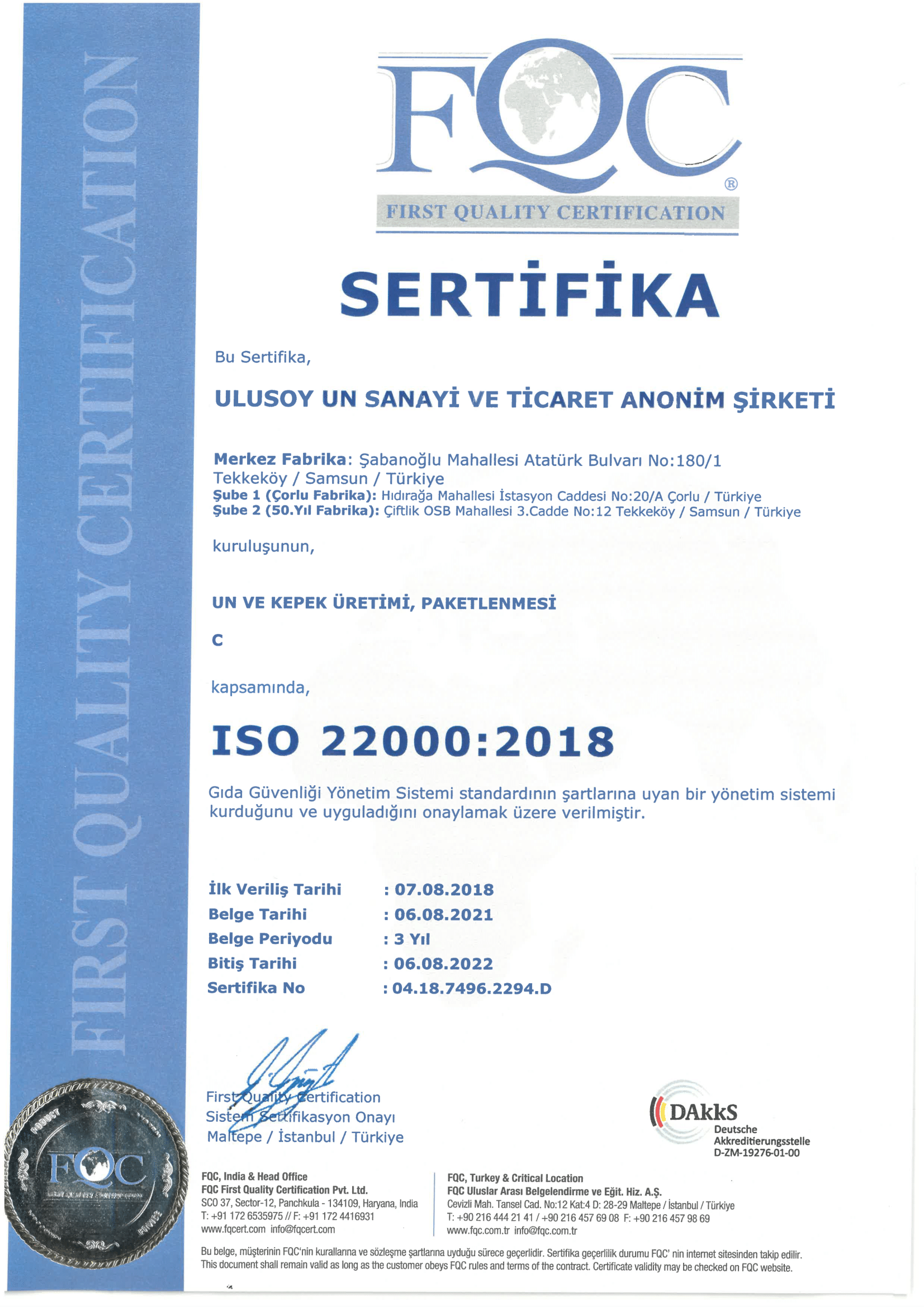 ISO 2200-2018 Türkçe